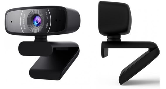 Webcam C3 de frente y lado